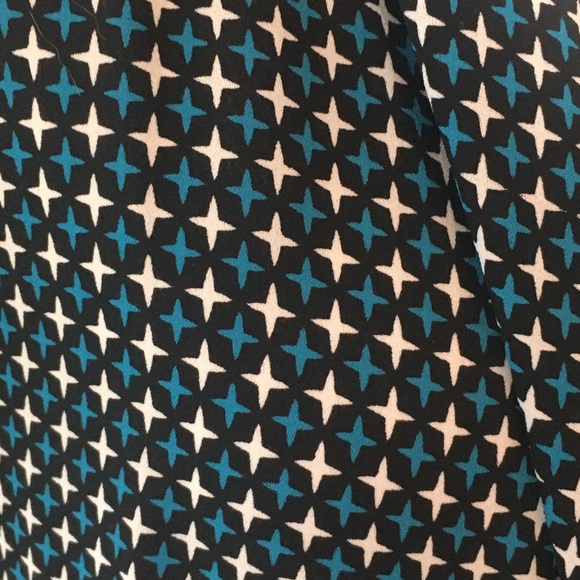 Pleione Mini Print Faux Wrap Blouse Size Small - Picture 3 of 10